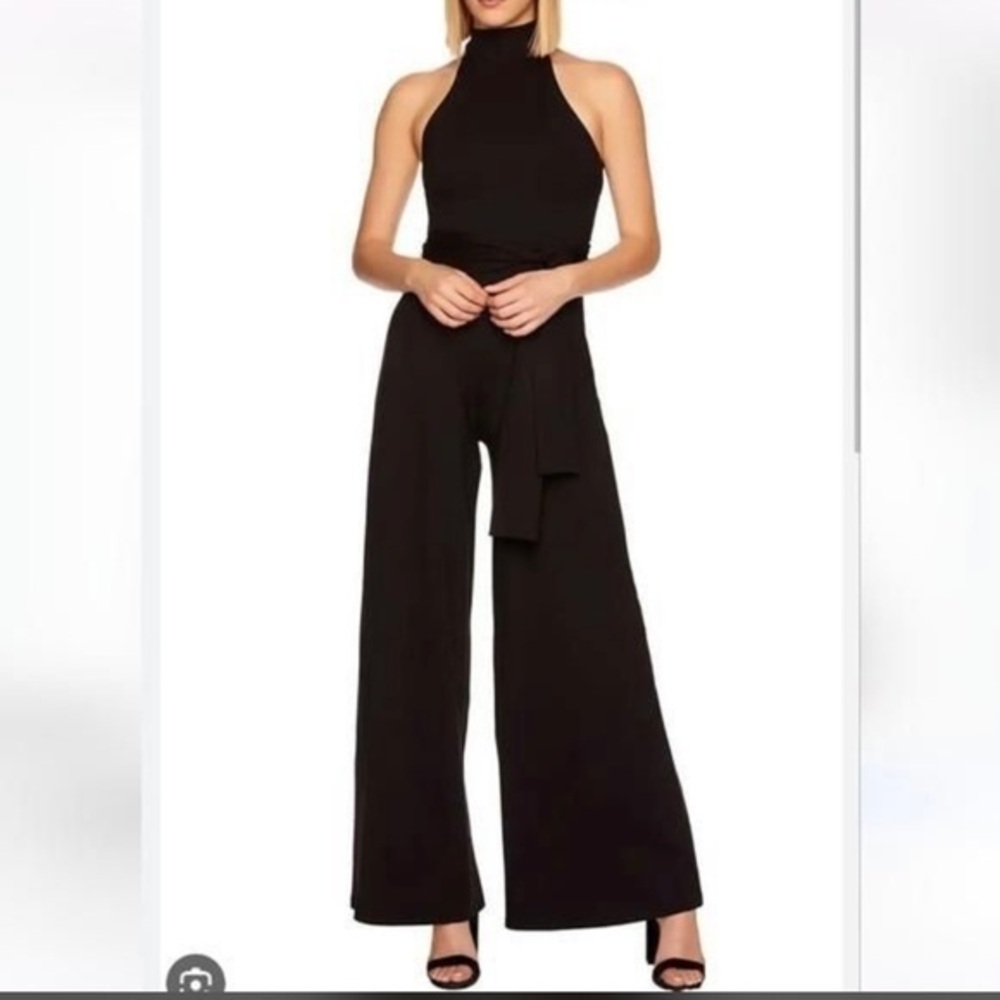 Susana Monaco Black Halter Jumpsuit. Size XS. NWT